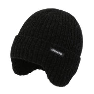 Men's winter fleece knitted hat chenille wool ear-protective youth boys ski cap thickened warm pullover cap