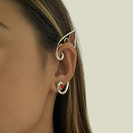 Jewelry Irregular dark style old auricle elf earrings Personality three-dimensional  earrings