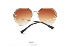 Load image into Gallery viewer, Large Lens Rimless Fits All Face Shapes Versatile Style UV Blocking Sunglasses

