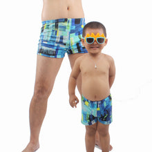 Charger l&#39;image dans la galerie, Men&#39;s Parent-Child Swimming Trunks Boys Swimming Trunks Adult Children&#39;s Boxer Shorts Quick Dry Swimsuit Dad Spa Swimwear
