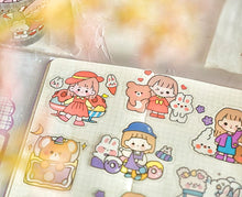 Load image into Gallery viewer, PET Cute  Sticker  Funny stickers Happy Planner Stickers
