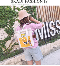 Load image into Gallery viewer, Fashion new cute messenger bag female Korean version trend shoulder bag student canvas bag shopping bag

