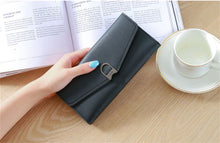 Charger l&#39;image dans la galerie, Hot-selling new ladies wallet long buckle simple multi-card female coin purse
