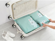 Cartoon simple outing travel storage bag 3 in one  zipper