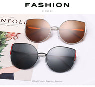 Lunettes de soleil femmes sans monture cristal coupe bord lentille polygonale protection UV lunettes de soleil