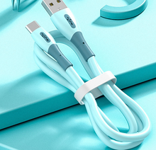 Load image into Gallery viewer, 1.8meter  Silicone Macaron Color 3A Fast Charge Data Cable For iphone  or type-c
