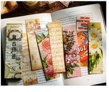 이미지를 갤러리 뷰어에 로드 , 30 retro series bookmarks can be written and punched
