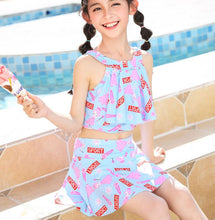 Cargar imagen en el visor de la galería, Girls Swimwear  Swimming Suit For Toddler Spilit swimming set
