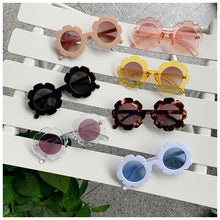 Load image into Gallery viewer, Kids Personality  UV Protection Sunglasses flowers shape girls
