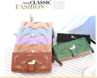 Long wallet large capacity stylish personality multi-color soft leather