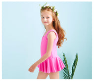 Girls' swimsuit one-piece, princess dress, cute Korean kids,  baby swimwear, children's swimwear