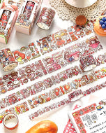 Washi Tape Washi roll  Pet Half Transparent Planner Stickers Cute Stickers