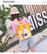 Fashion new cute messenger bag female Korean version trend shoulder bag student canvas bag shopping bag
