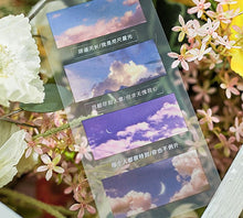 Load image into Gallery viewer, Decorative Tape  Flowers Sticker Bullet Journal Stickers Cotton Clouds Sunset Wind Series
