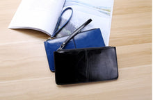 Load image into Gallery viewer, Ultra-thin large-capacity long multi-color soft leather wallet with zipper fashion clutch bag mobile phone bag
