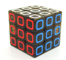 Tải hình ảnh vào trình xem Thư viện, Magic cube dimension 3X3 surface color square circle black transparent bottom fast and smooth children&#39;s educational toys
