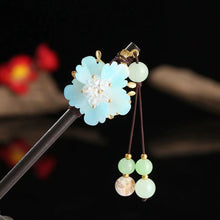 Load image into Gallery viewer, Hairpin Simple Ancient Style Female Wooden Hairpin Daily Hairpin Artifact Tassel Step Shaking Hairpin -Wood1
