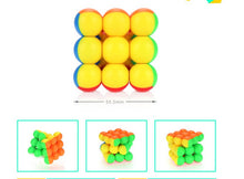 Cargar imagen en el visor de la galería, Color shaped 3X3 color bead Rubik&#39;s cube fast and smooth smart toys for children
