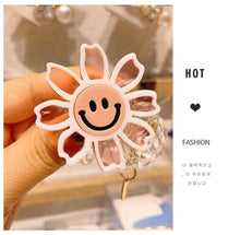 Load image into Gallery viewer, Hair rope Sun Flower Telephone Line Smiley Adult Hair Rope Transparent Fresh style
