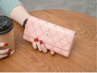Women's Wallet Women's Long Style Multifunctional Crown Tri-fold Wallet   Wallet