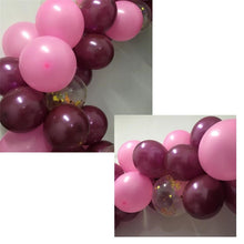 Charger l&#39;image dans la galerie, Party Balloons Set 102PCS pink  redwine golden
