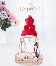Load image into Gallery viewer, Jewelry stand creative display stand red festive large flannel jewelry display stand
