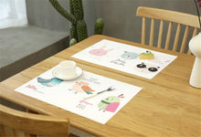 Load image into Gallery viewer, Plant printing  table mat insulation ins Nordic placemat  PVC mat
