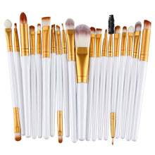 Charger l&#39;image dans la galerie, Ensemble de brosse de maquillage, 20Pcs Powder Eyeshadow Foundation Concealer Blush Lip Make Up Blending Brush Eye Brush Set
