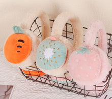 Load image into Gallery viewer, Fruits shape earmuffs warm cute  colorful  plush earbags  antifreeze
