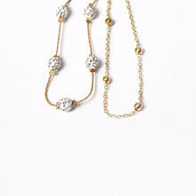 Charger l&#39;image dans la galerie, Collier exagéré de cristal de fleur tissé collier femelle collier de boucle d’oreille de chaîne de clavicule deux pièces ensemble

