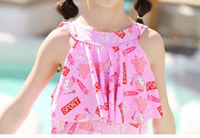 Load image into Gallery viewer, Girls Swimwear  Swimming Suit For Toddler Spilit swimming set
