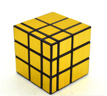 Load image into Gallery viewer, Black and white mirror Feel  Rubik&#39;s Cube 3X3 special-shaped  gold silver color fast speed smooth children&#39;s smart toys
