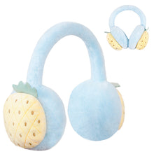 이미지를 갤러리 뷰어에 로드 , Fruits shape earmuffs warm cute  colorful  plush earbags  antifreeze
