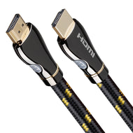 Cáp HDMI 4K Cáp hdmi tốc độ cao Phiên bản 2.0 Cáp HDMI Cáp kim loại HD Cáp hdmi Cáp truyền hình 4K Vỏ đồng mạ vàng 3D chất lượng cao