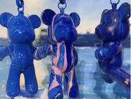 DIY Painting Bear Violent Bear Kit Set Fluid Painting Creative Handmade Doll Figurine Toys Gift