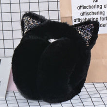 Load image into Gallery viewer, Foldable earmuffs warm cute  cartoon  plush earbags  antifreeze
