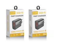 3USB+1 Type-c USB-C FAST CHARGER US EURO STARDARD