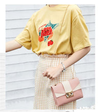 Load image into Gallery viewer, Fashion simple female bag shoulder messenger casual chain lock
