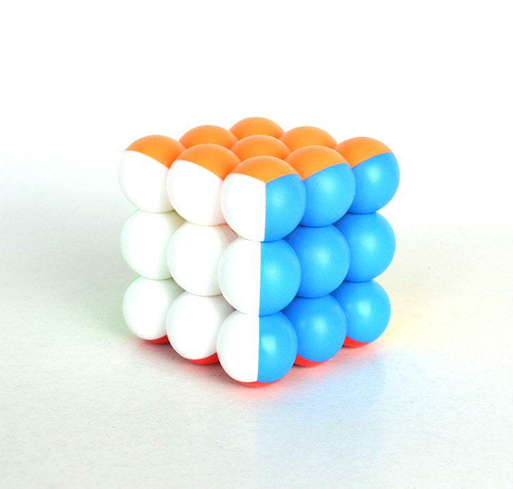 Color shaped 3X3 color bead Rubik's cube fast and smooth smart toys for children