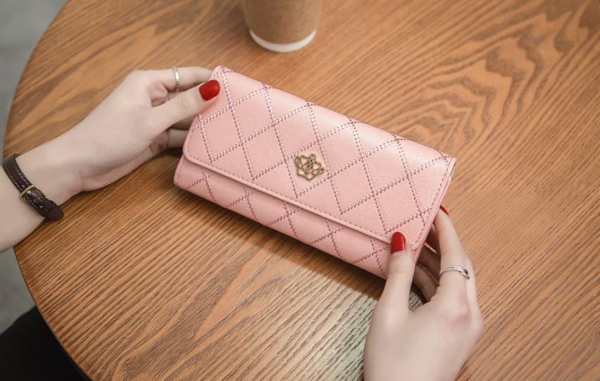 Women's Wallet Women's Long Style Multifunctional Crown Tri-fold Wallet   Wallet