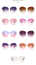 Load image into Gallery viewer, Large Lens Rimless Fits All Face Shapes Versatile Style UV Blocking Sunglasses
