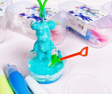 이미지를 갤러리 뷰어에 로드 , DIY Painting Bear Violent Bear Kit Set Fluid Painting Creative Handmade Doll Figurine Toys Gift

