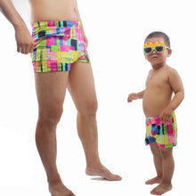 Charger l&#39;image dans la galerie, Men&#39;s Parent-Child Swimming Trunks Boys Swimming Trunks Adult Children&#39;s Boxer Shorts Quick Dry Swimsuit Dad Spa Swimwear

