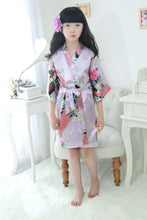 Load image into Gallery viewer, Children&#39;s Kimono Nightgown Skirt Peacock  Multicolor girls

